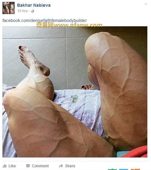 一起来感受一下来自乌克兰的健美模特的健硕身材~，你OUT的住吗？