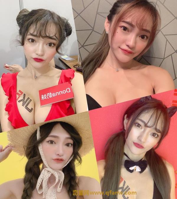 大胸妹子@Donna 奶妹写真图片，眼神能轻易勾动人心底最深层欲望